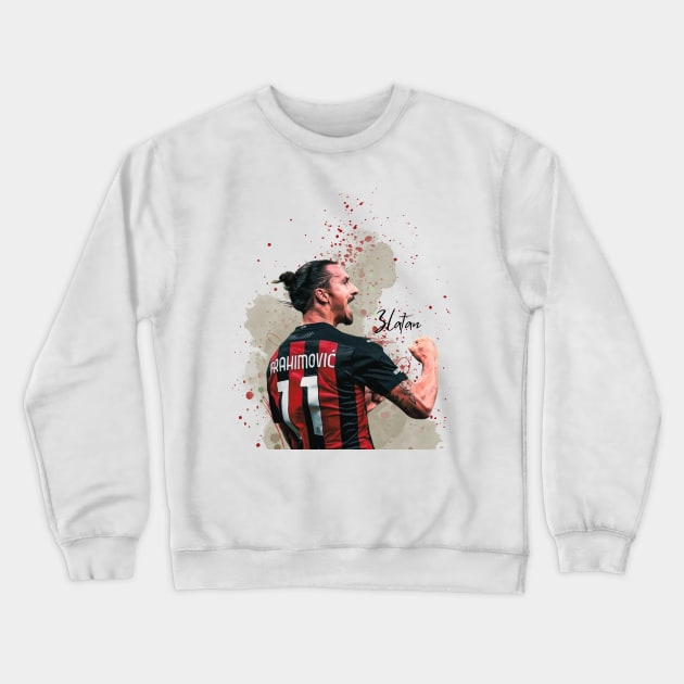 Zlatan Ibrahimovic Crewneck Sweatshirt by Lottz_Design 